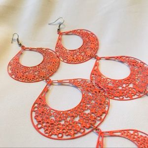 NWT metal dangle earrings